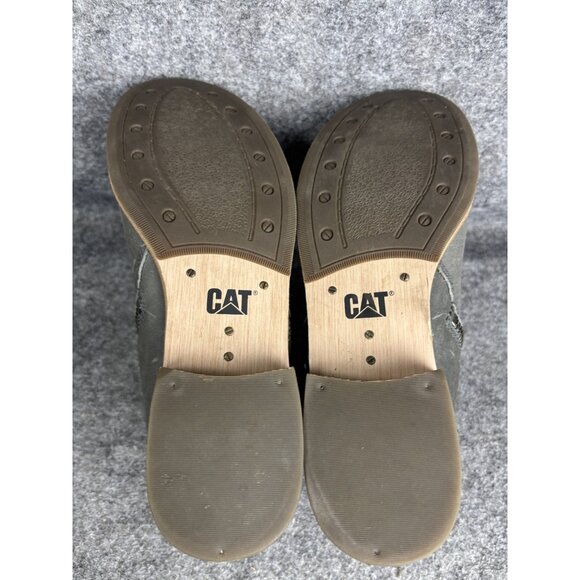 Caterpillar CAT Boots Womens Size 7 Black Leather Ankle Zip Casual Vintage Style - Picture 7 of 7